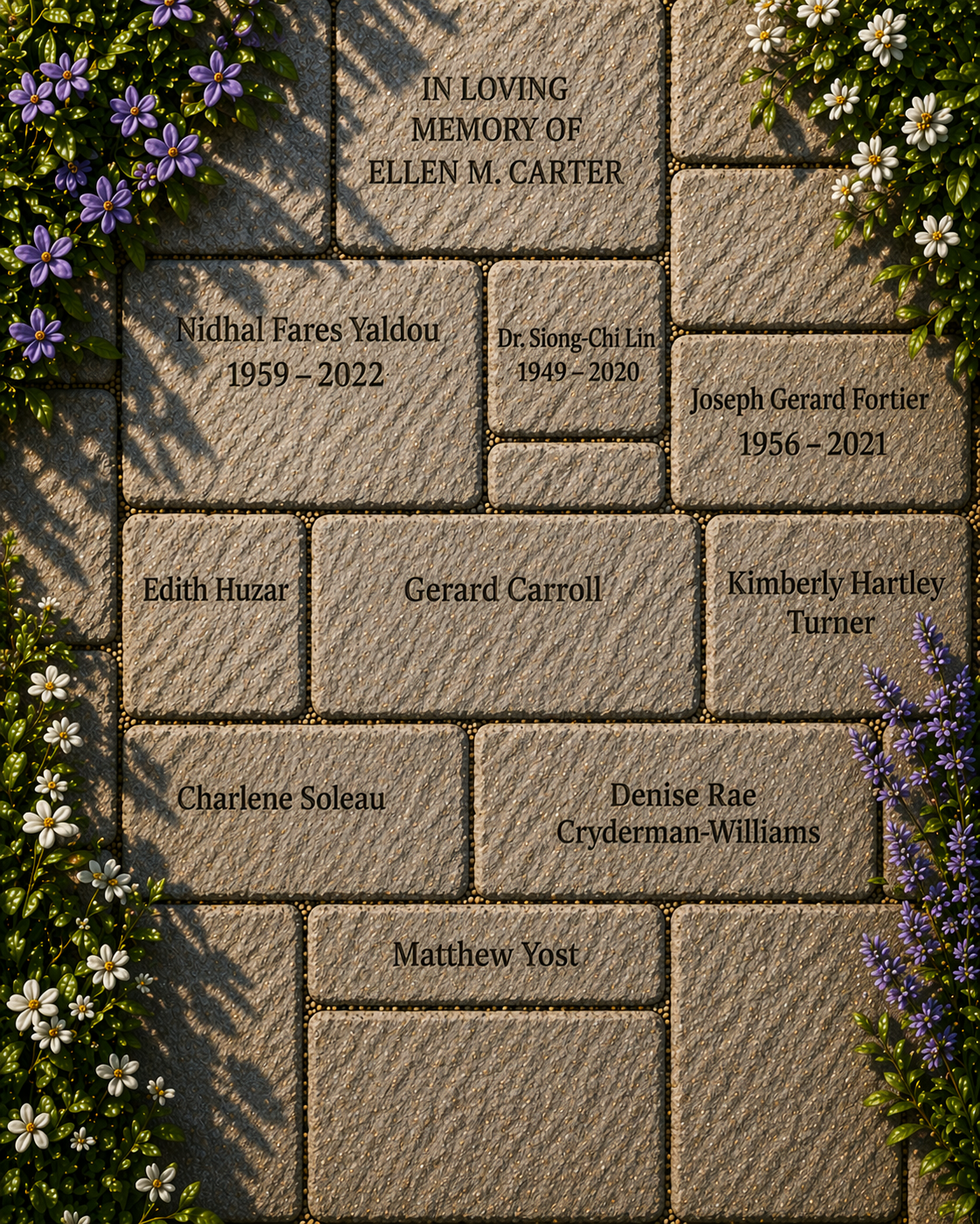 Interactive Memorial Stone Path